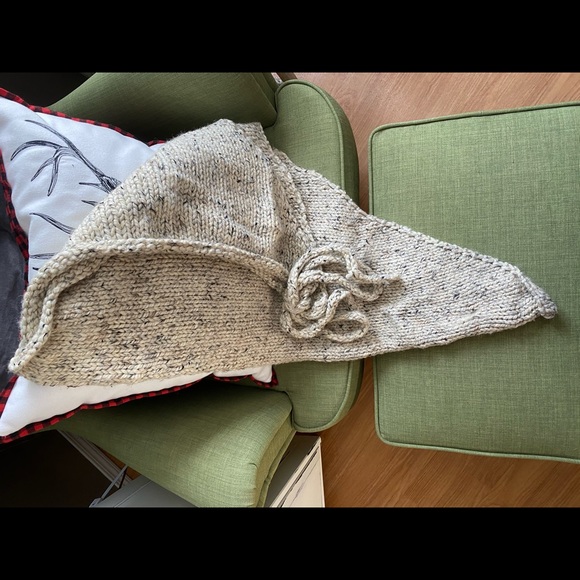 Multi-Wear Handmade Knitted Wrap - Picture 2 of 2